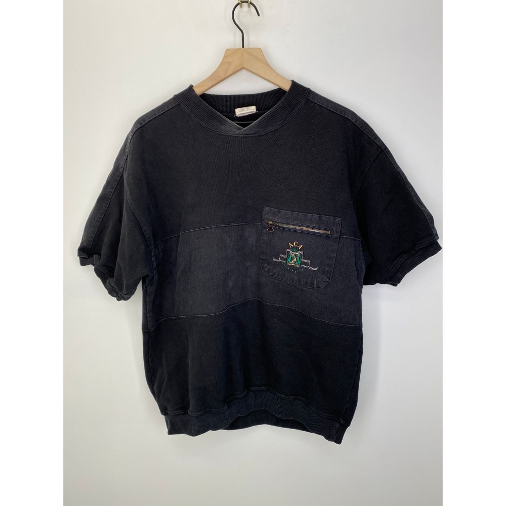 ACA Men's 100% Cotton Short Sleeve Tee Shirt Black